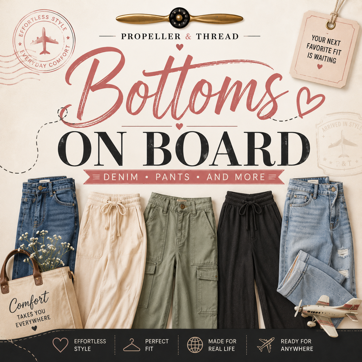 Bottoms on Board