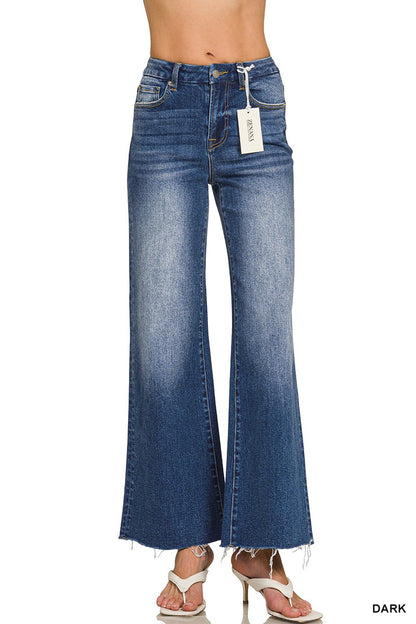 Zenana High Rise Flare Bottom Jeans 9539DD