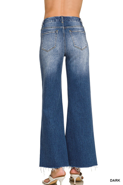 Zenana High Rise Flare Bottom Jeans 9539DD