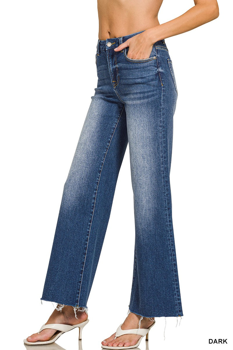 Zenana High Rise Flare Bottom Jeans 9539DD