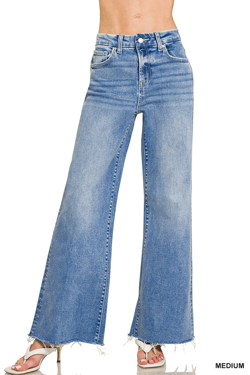 Zenana High Rise Flare Bottom Jeans 9539MM