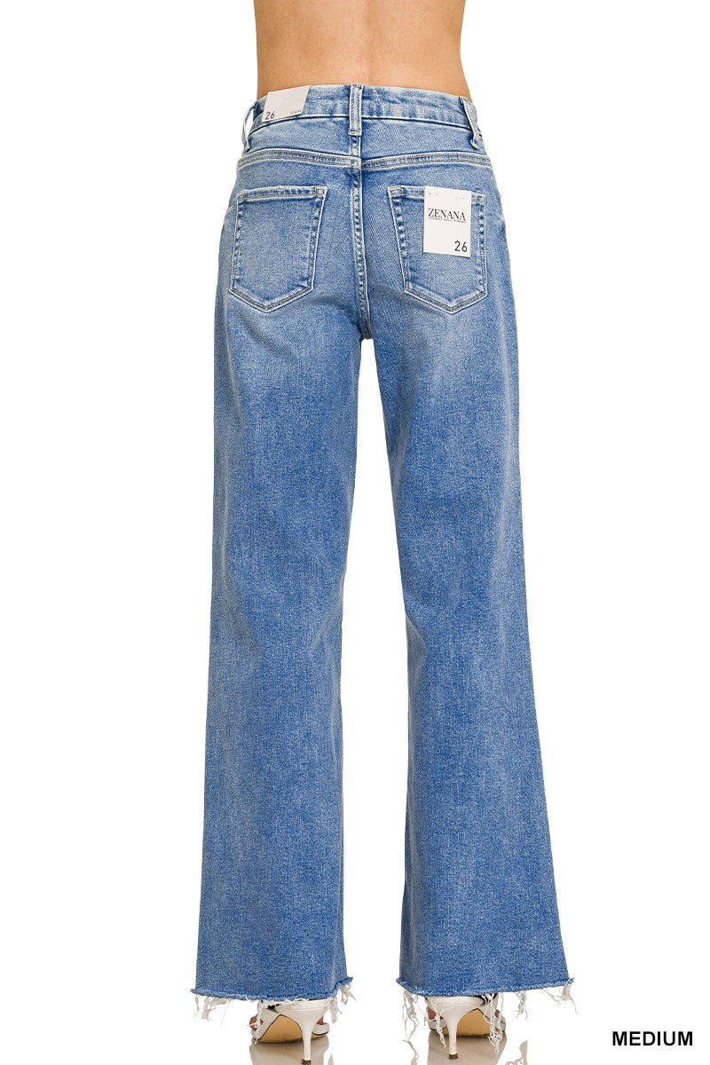 Zenana High Rise Flare Bottom Jeans 9539MM