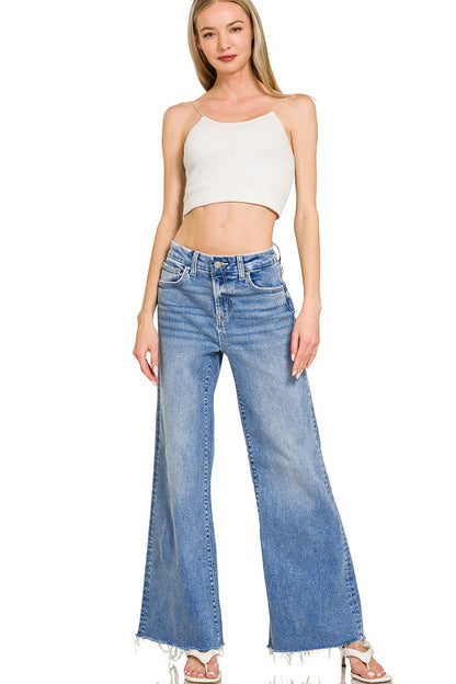 Zenana High Rise Flare Bottom Jeans 9539MM