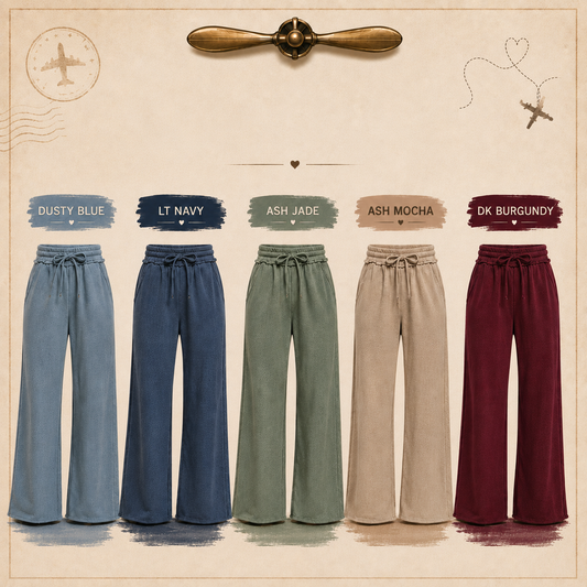 Zenana Fleece Exposed Seam Wide Leg Sweatpants 4327Y