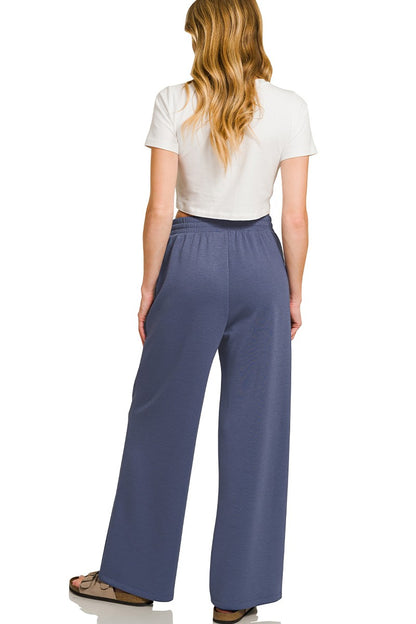 Zenana Scuba Crewneck Pullover & Pants Set 4115Y