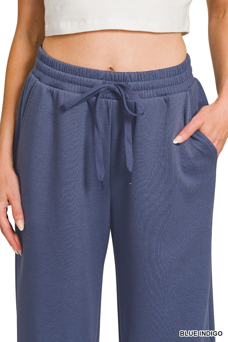 Zenana Scuba Crewneck Pullover & Pants Set 4115Y