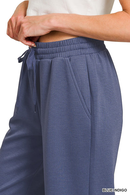 Zenana Scuba Crewneck Pullover & Pants Set 4115Y