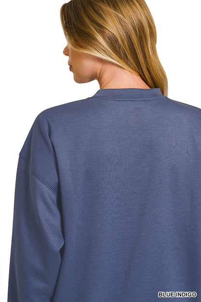 Zenana Scuba Crewneck Pullover & Pants Set 4115Y
