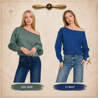 Zenana Cropped Fleece Boat-neck Pullover 4329A5
