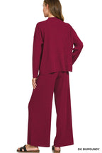 Zenana Viscose Sweater Top & Pants 2pcs Set