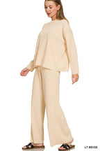 Zenana Viscose Sweater Top & Pants 2pcs Set