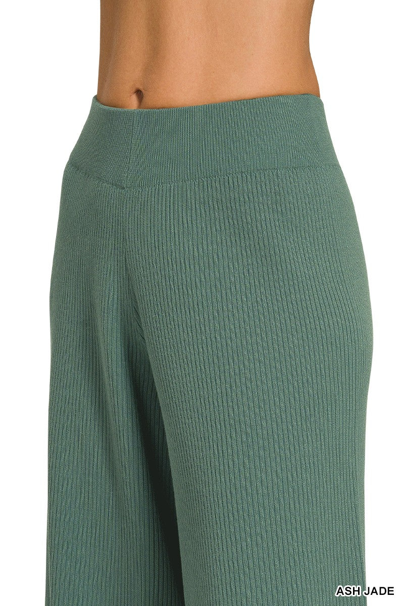 Zenana Viscose Sweater Top & Pants 2pcs Set