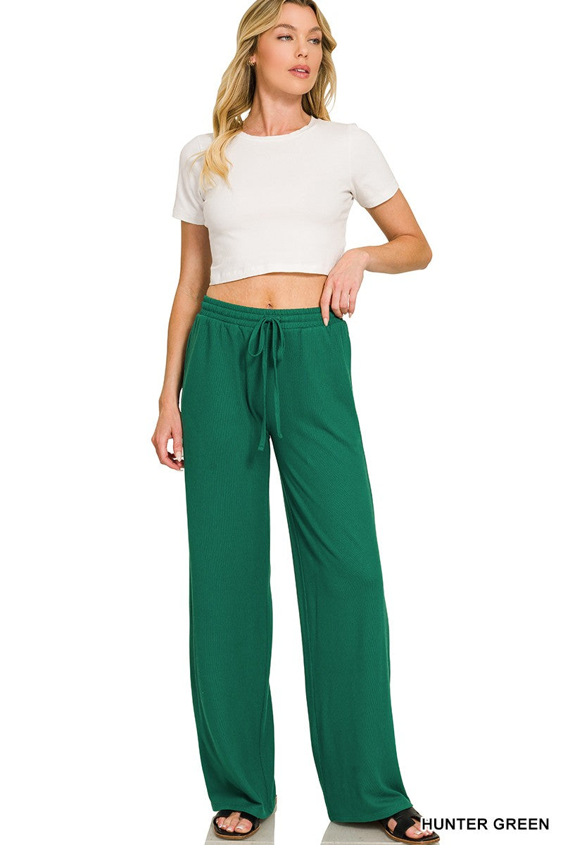 Zenana Soft Hacci Pullover & Pants Set 2841Y