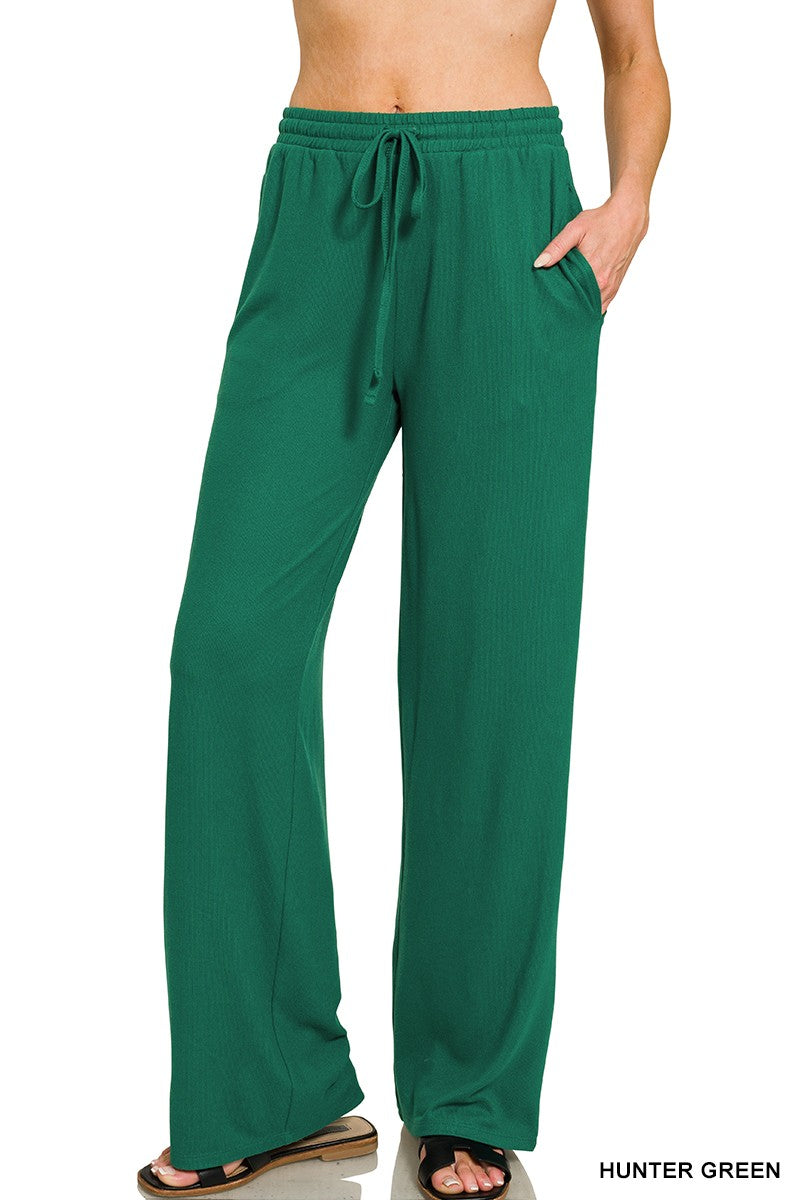 Zenana Soft Hacci Pullover & Pants Set 2841Y