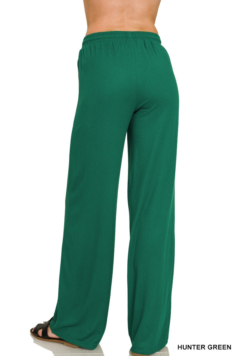 Zenana Soft Hacci Pullover & Pants Set 2841Y