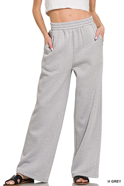 Zenana Fleece Raglan Sleeve Pullover & Sweatpants Set  4338A3